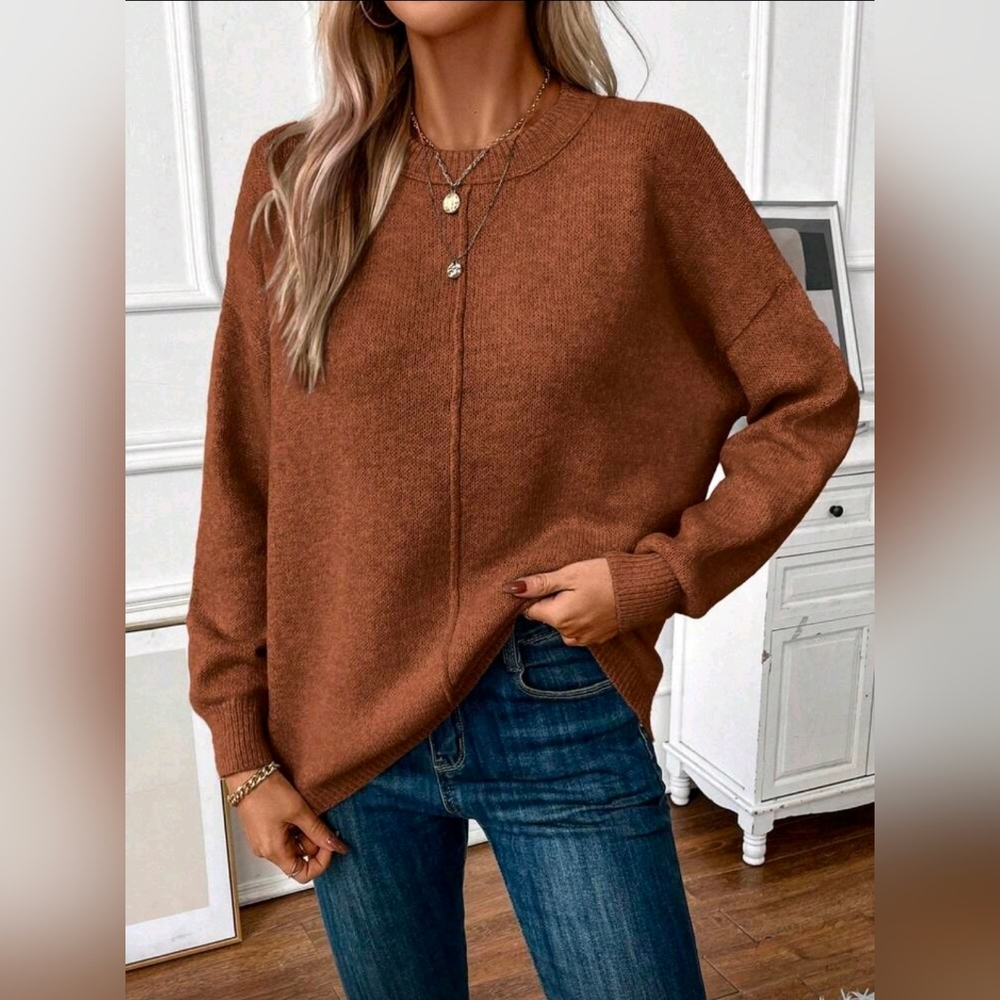 EMERY ROSE Crew Sweater - Picture 4 of 5